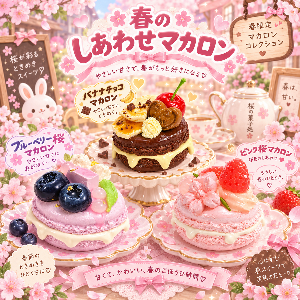 【Punimelo】マカロン スクイーズ 全3種｜もちもちやわらか触感・シリコーン製・ハンドメイド