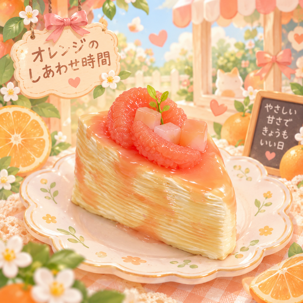 【Punimelo】三角ミルクレープ スクイーズ 全4種｜もちもちやわらか触感・シリコーン製・ハンドメイド