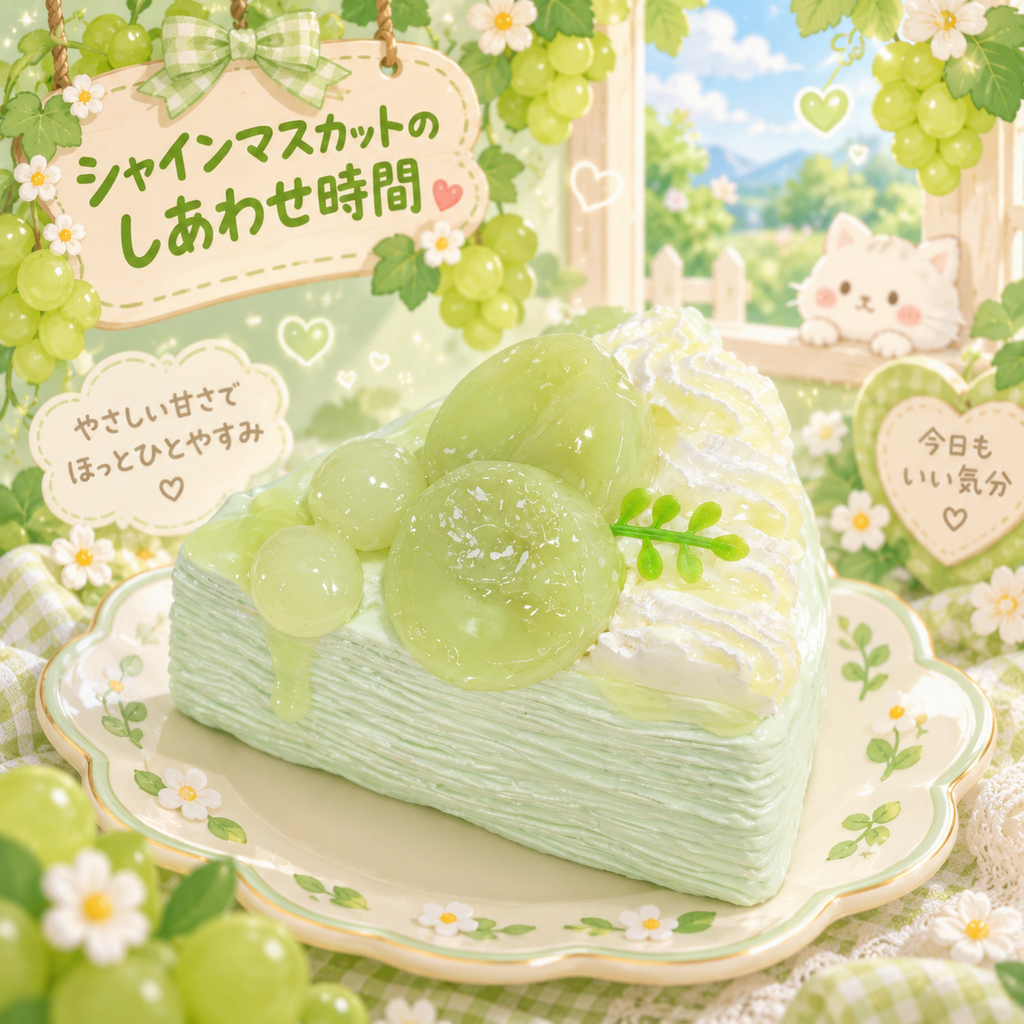 【Punimelo】三角ミルクレープ スクイーズ 全4種｜もちもちやわらか触感・シリコーン製・ハンドメイド