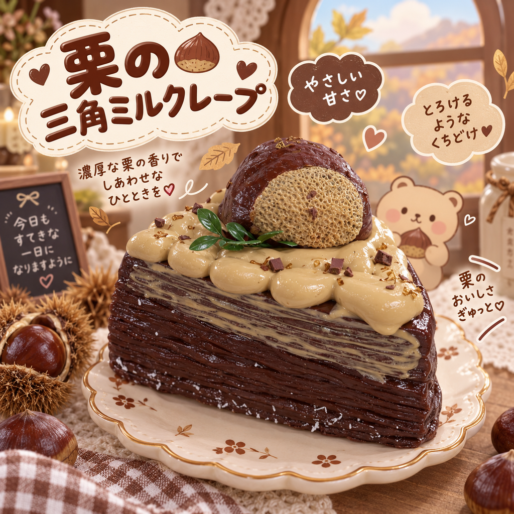 【Punimelo】三角ミルクレープ スクイーズ 全4種｜もちもちやわらか触感・シリコーン製・ハンドメイド